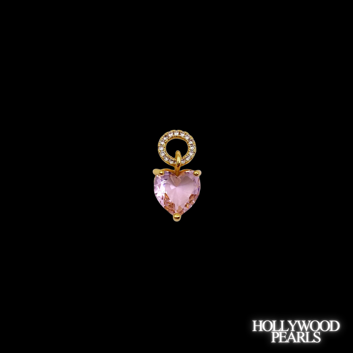 Pink Heart Pendant Charm
