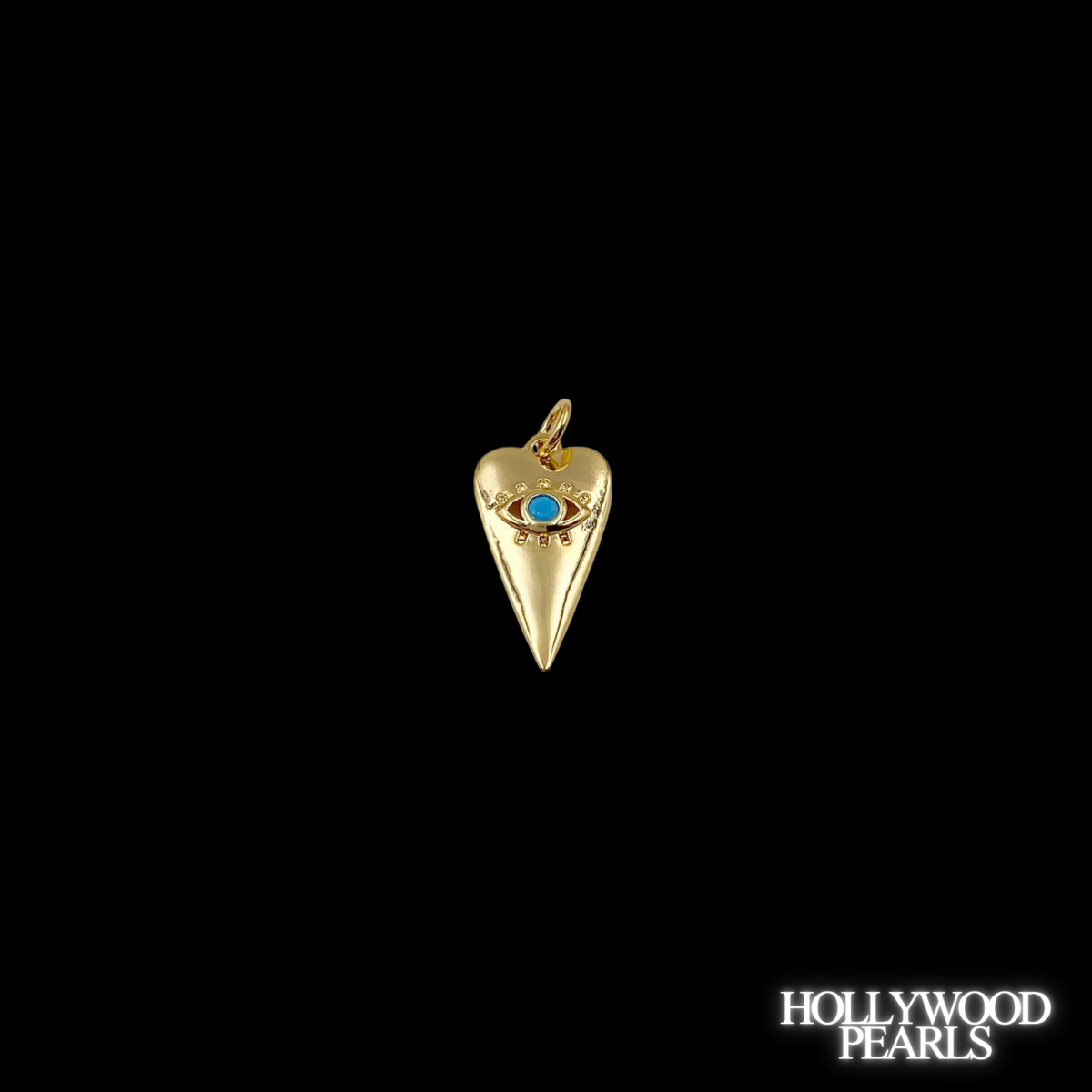 Evil Eye Heart Charm